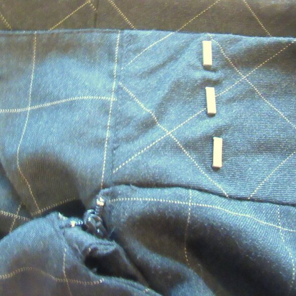 Worthington Dark Gray Checked Woman's Trousers Size 18              I642 - Picture 5 of 6